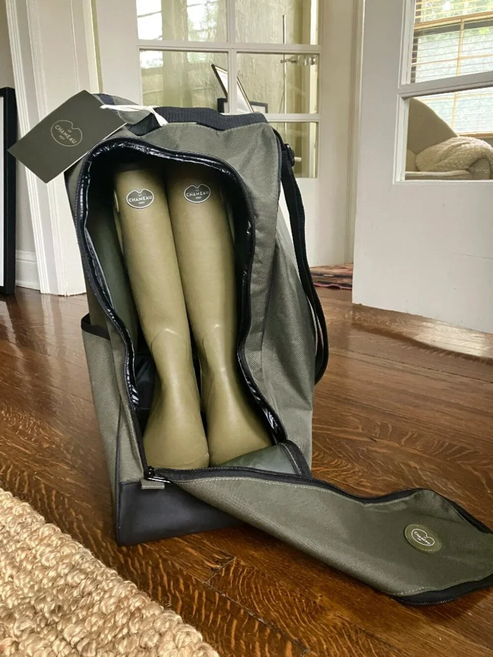Le Chameau Vierzon Boot (Vert or Iconic Green) Size 38 with Boot Bag